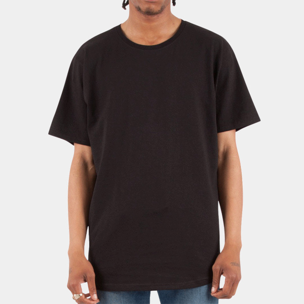 Adult Curved Hem Long T-Shirt Thumbnail