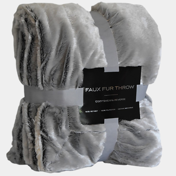 Faux Fur Sherpa Blanket Thumbnail