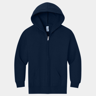 Youth NuBlend ® Full Zip Hooded Sweatshirt Thumbnail