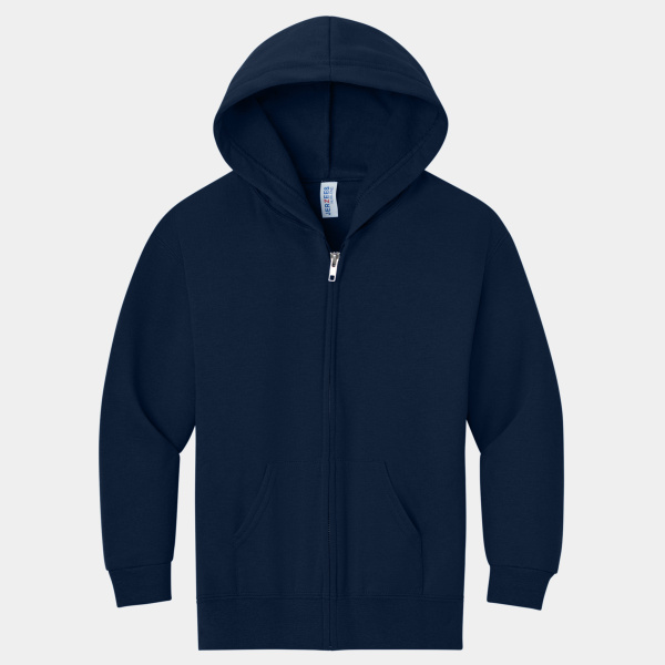 Youth NuBlend ® Full Zip Hooded Sweatshirt Thumbnail