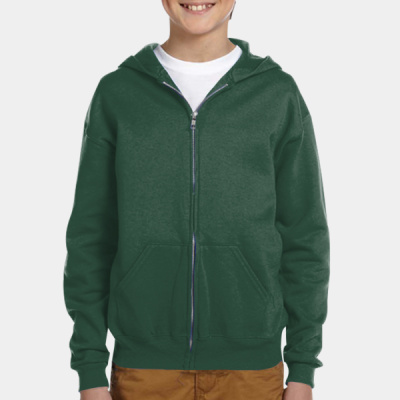 Youth NuBlend® Fleece Full-Zip Hooded Sweatshirt Thumbnail