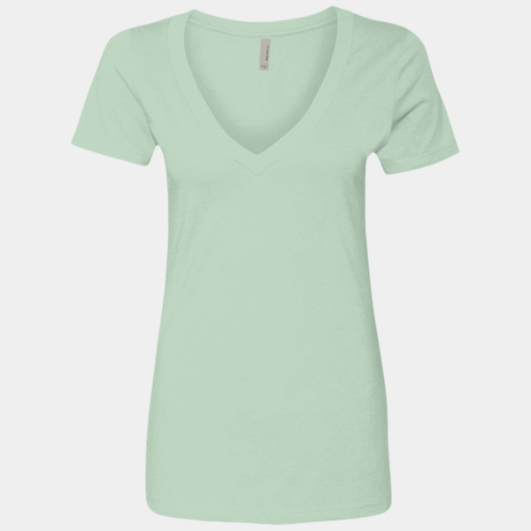 Women’s CVC Deep V-Neck T-Shirt Thumbnail