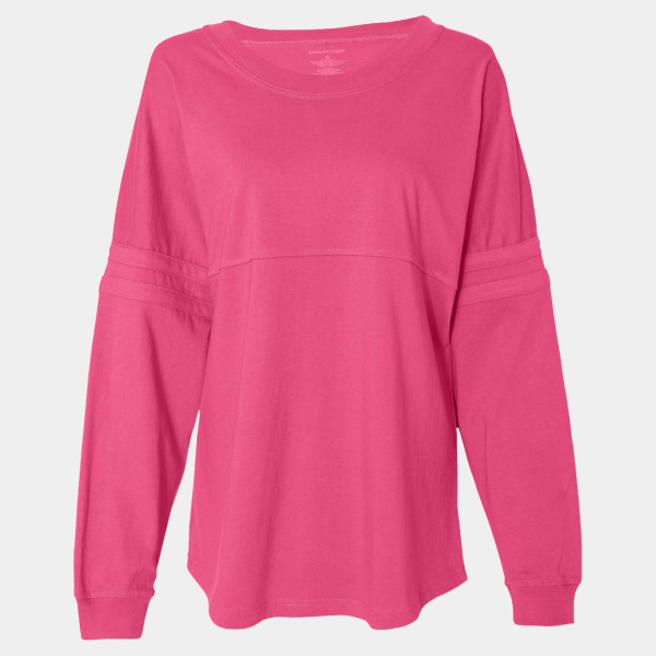 Women's Jersey Pom Pom Long Sleeve T-Shirt Thumbnail