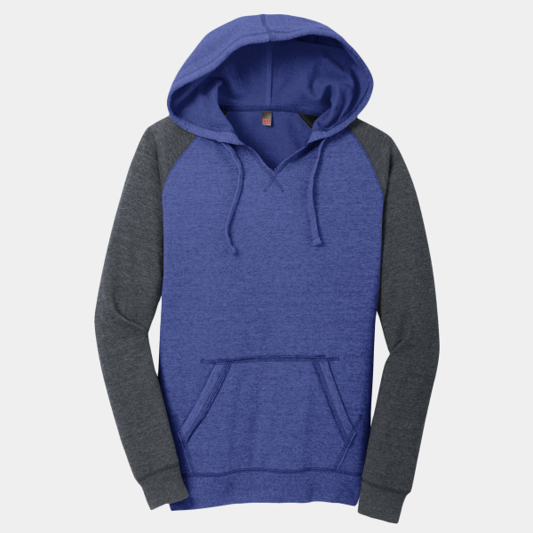 Women's Lightweight Fleece Raglan Hoodie Thumbnail