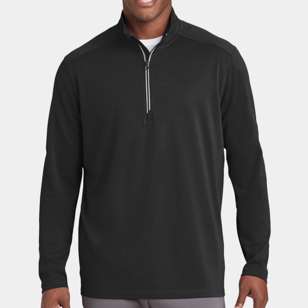 Sport Wick ® Textured 1/4 Zip Pullover Thumbnail