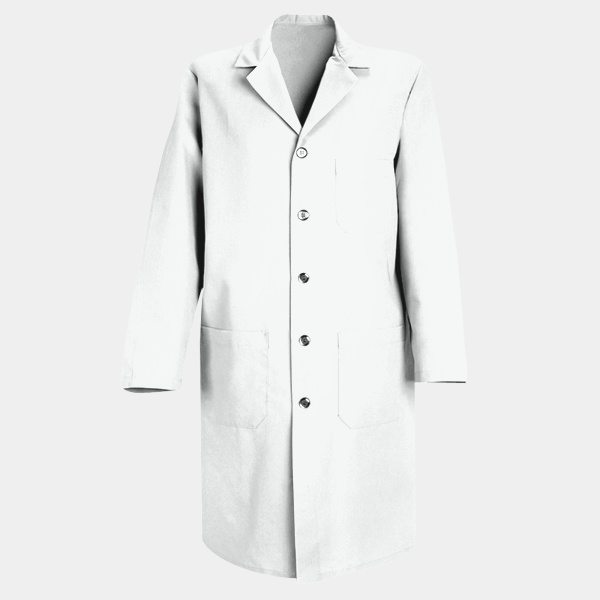 Unisex Button Front Lab Coat Thumbnail