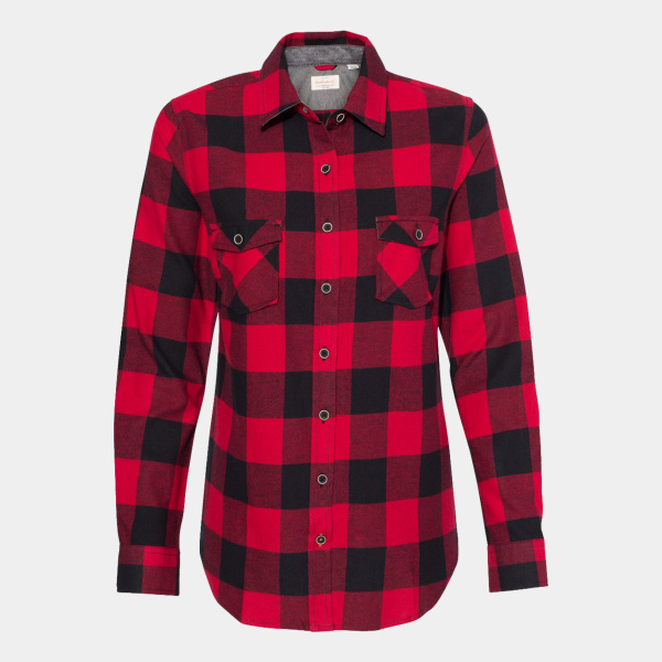Women's Vintage Brushed Flannel Shirt Thumbnail