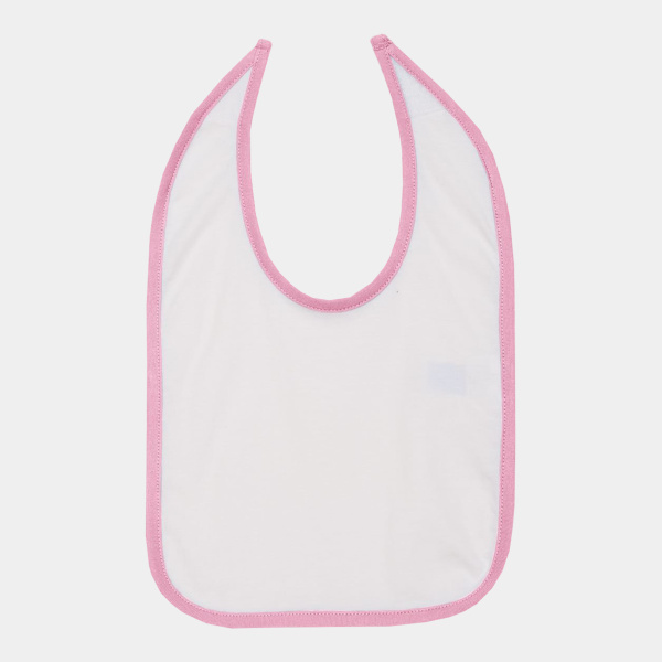Infant Contrast Trim Premium Jersey Bib Thumbnail