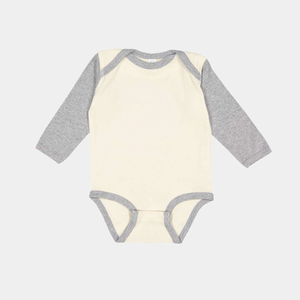 Infant Long Sleeve Baby Rib Bodysuit Thumbnail