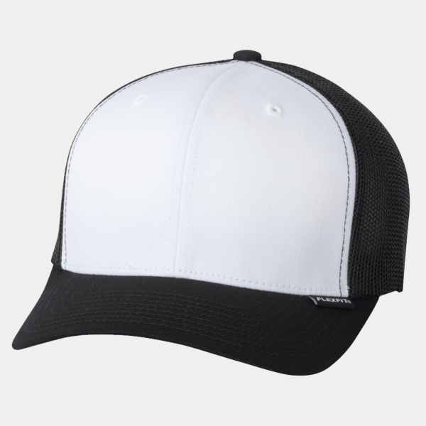 Flexfit Trucker Mesh with White Front Panels Cap Thumbnail
