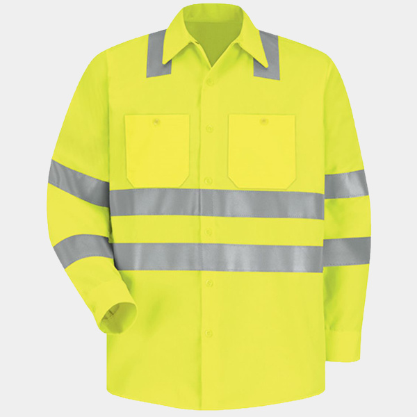 Men's Tall High Visibility Work Shirt Thumbnail