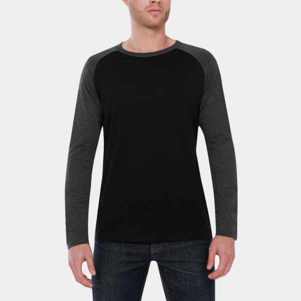 Men's CVC Long-Sleeve Raglan Thumbnail