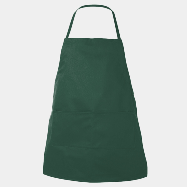 Caroline AL2B Butcher Style Cotton Twill Apron Forest Thumbnail