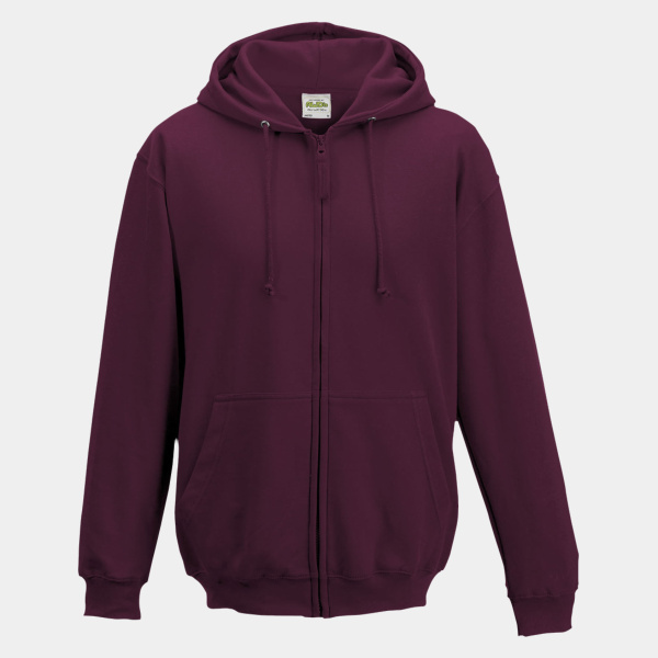 Men's Midweight College Full-Zip Hooded Sweatshirt Thumbnail