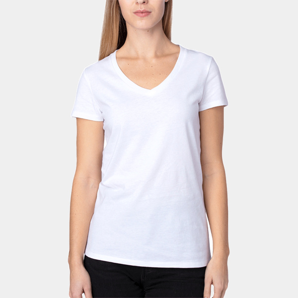 Ladies' Ultimate CVC V-Neck T-Shirt Thumbnail