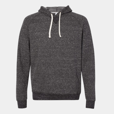 Unisex Snow Heather French Terry Raglan Hooded Sweatshirt Thumbnail