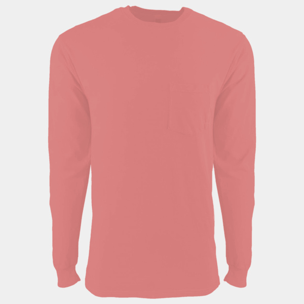 Unisex Inspired Dye Long Sleeve Pocket T-Shirt Thumbnail