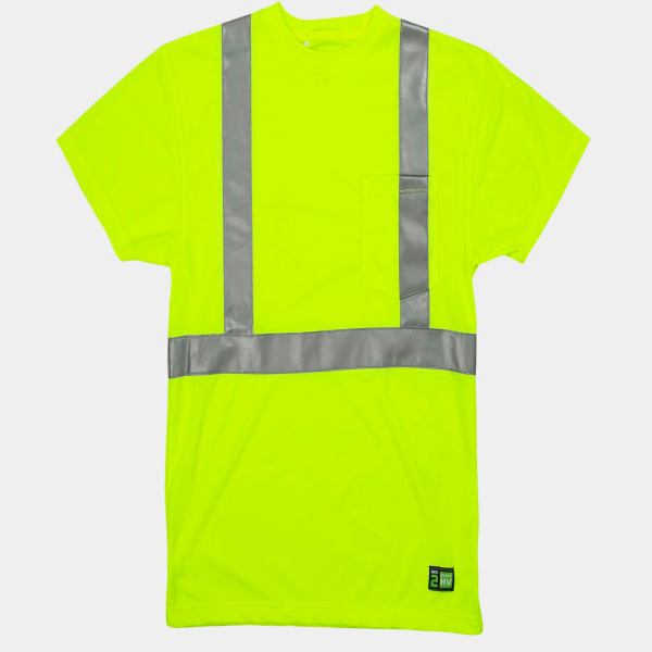 Men's Tall Hi-Vis Class 2 Performance Short Sleeve T-Shirt Thumbnail