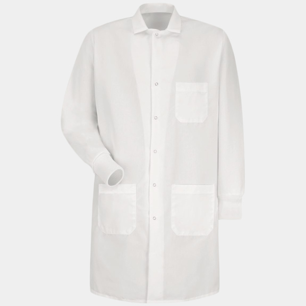 Unisex Poplin Specialized Cuffed Lab Coat Thumbnail