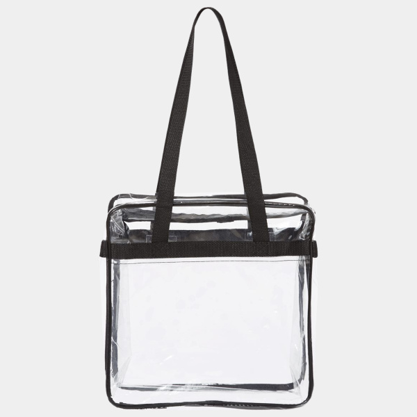 Clear Tote with Zippered Top Thumbnail