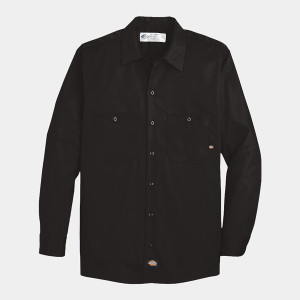 Men's Tall Industrial Cotton Long Sleeve Work Shirt Thumbnail