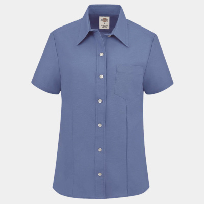 Women's Short Sleeve Stretch Oxford Shirt Thumbnail