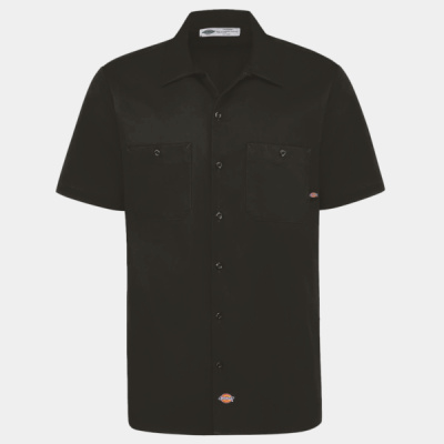 Men's Industrial Short Sleeve Cotton Work Shirt Thumbnail