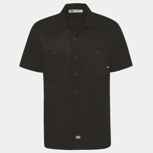 Men's Industrial Short Sleeve Cotton Work Shirt Thumbnail