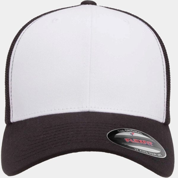 Adult Adjustable White-Front Panel Trucker Cap Thumbnail