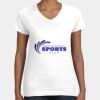 Women's Fine Jersey V-Neck Tee Thumbnail
