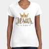 Women's Fine Jersey V-Neck Tee Thumbnail