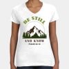 Women's Fine Jersey V-Neck Tee Thumbnail